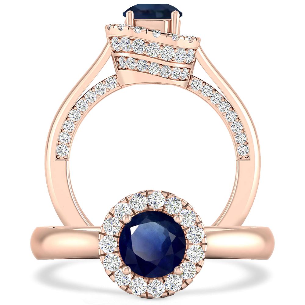 Rose Gold - Sapphire