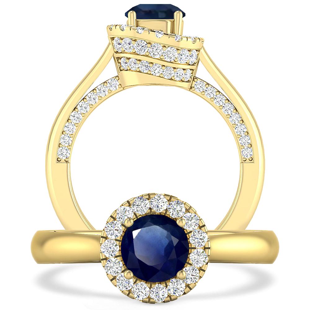 Yellow Gold - Sapphire