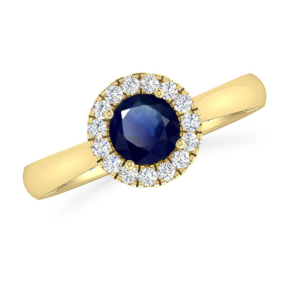 Yellow Gold - Sapphire