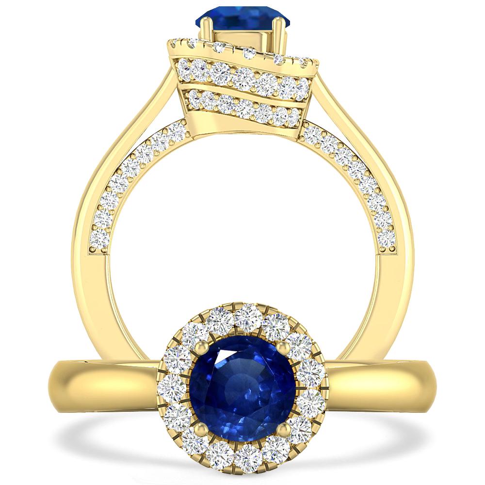 Yellow Gold - Sapphire