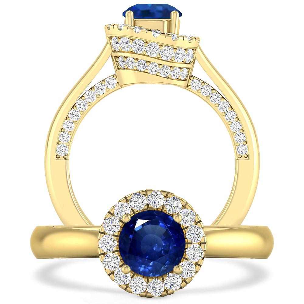 Yellow Gold - Sapphire
