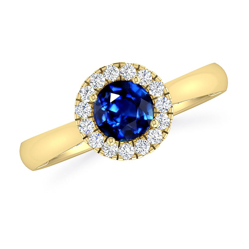 Yellow Gold - Sapphire