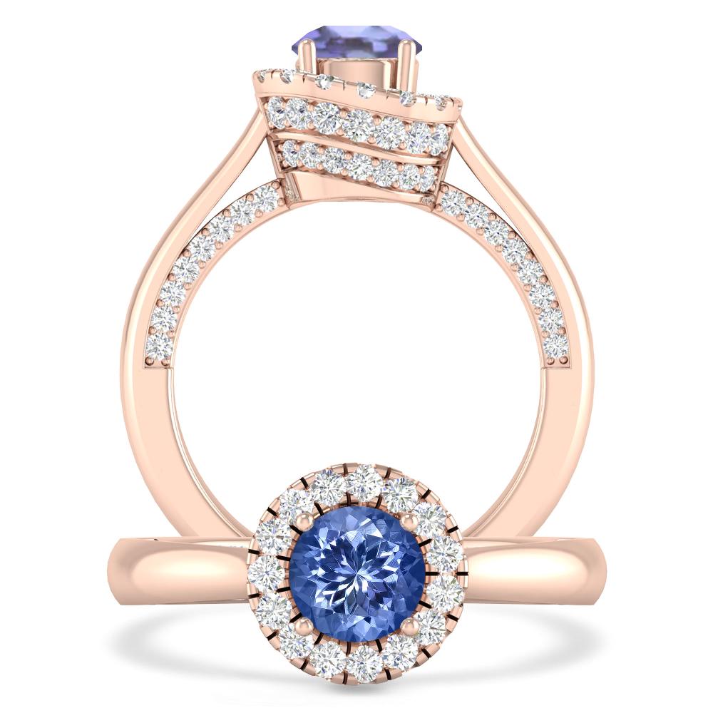 Rose Gold - Tanzanite