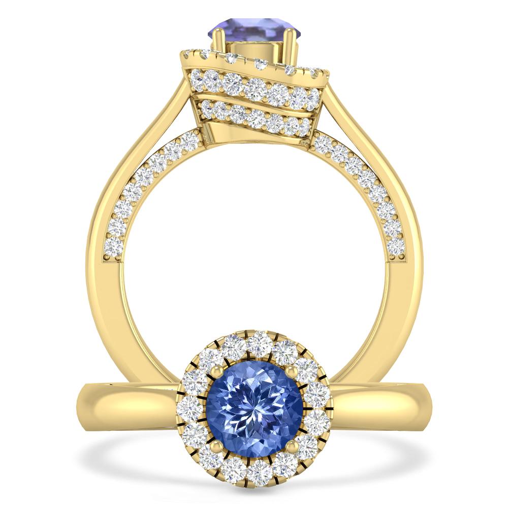 Yellow Gold - Tanzanite