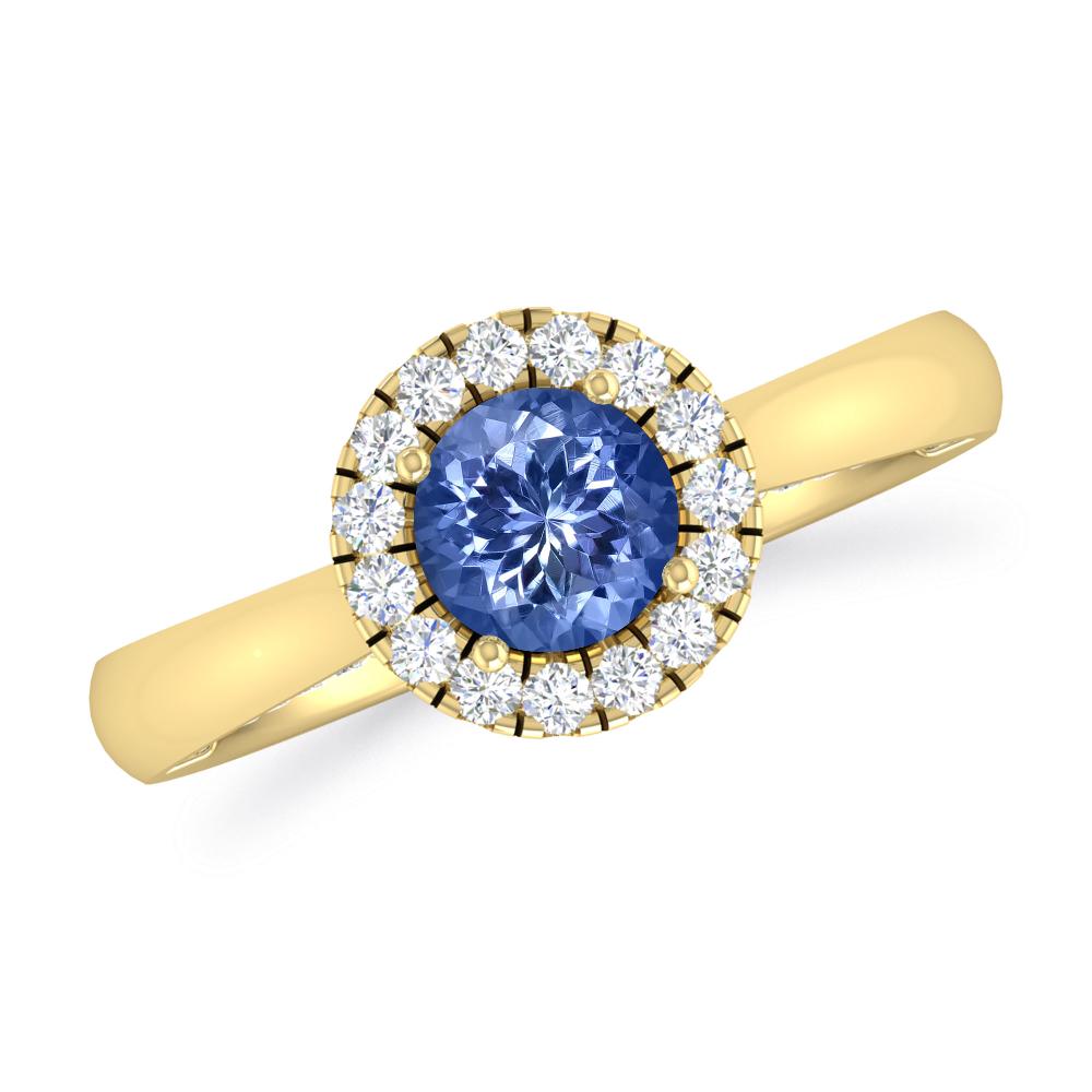 Yellow Gold - Tanzanite