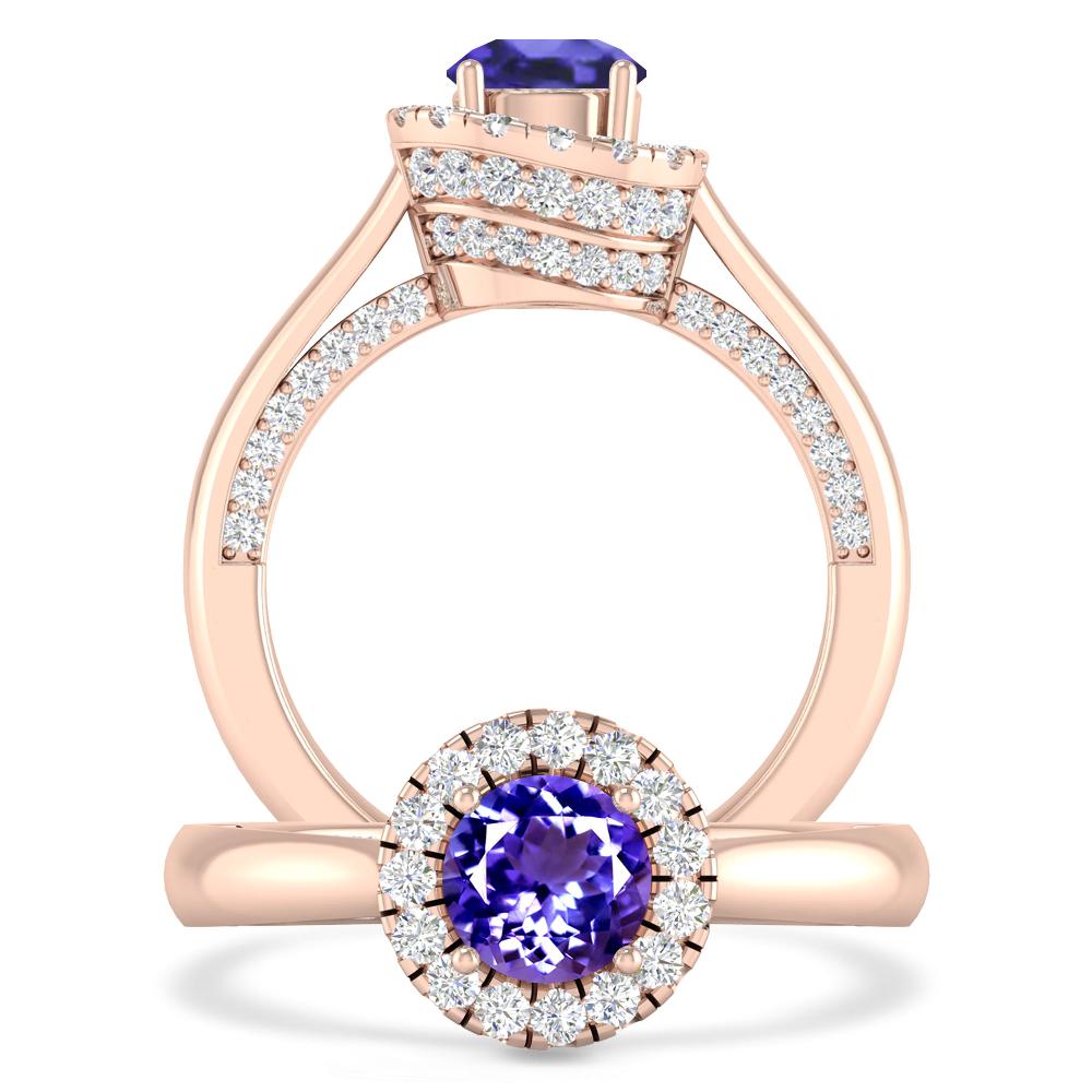 Rose Gold - Tanzanite