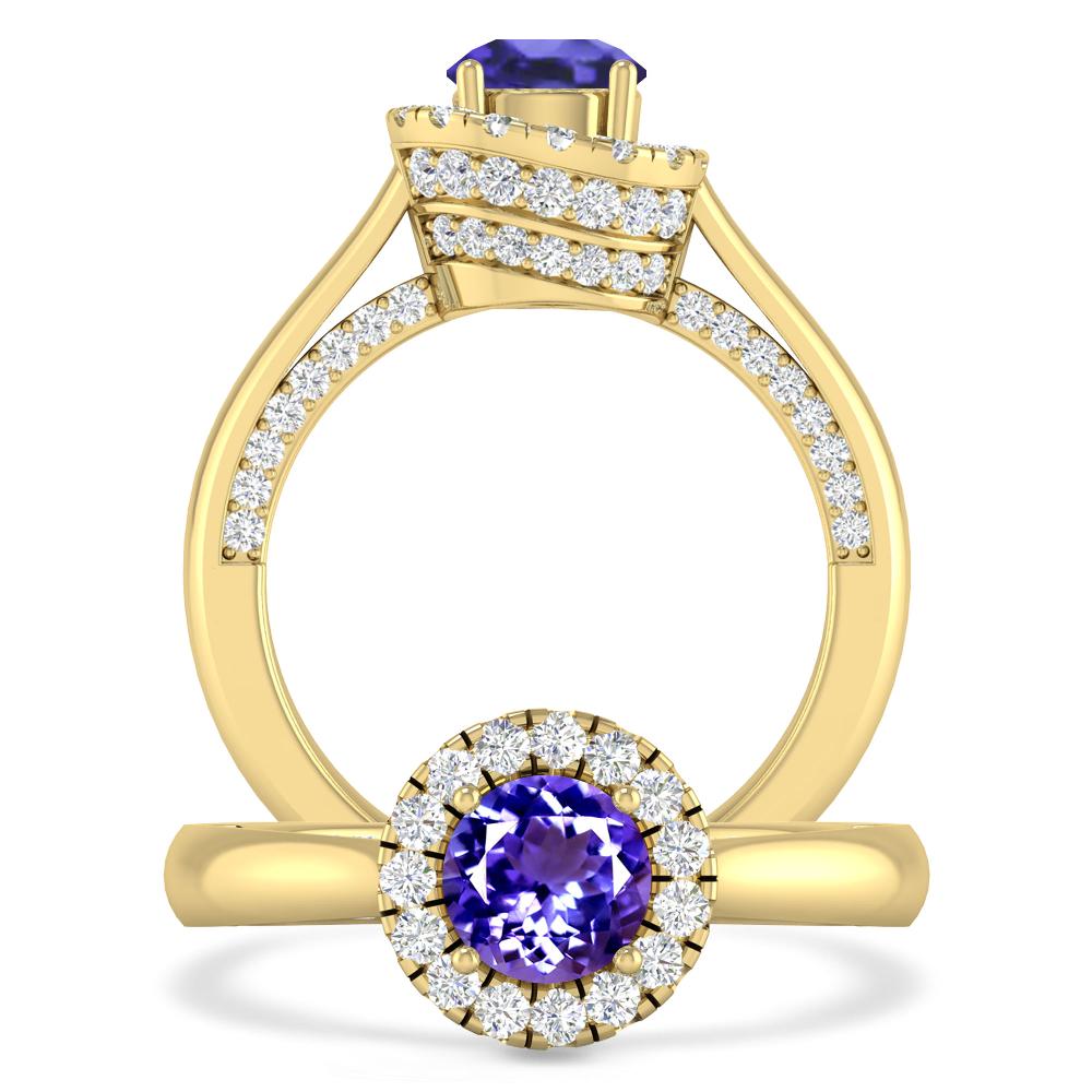 Yellow Gold - Tanzanite