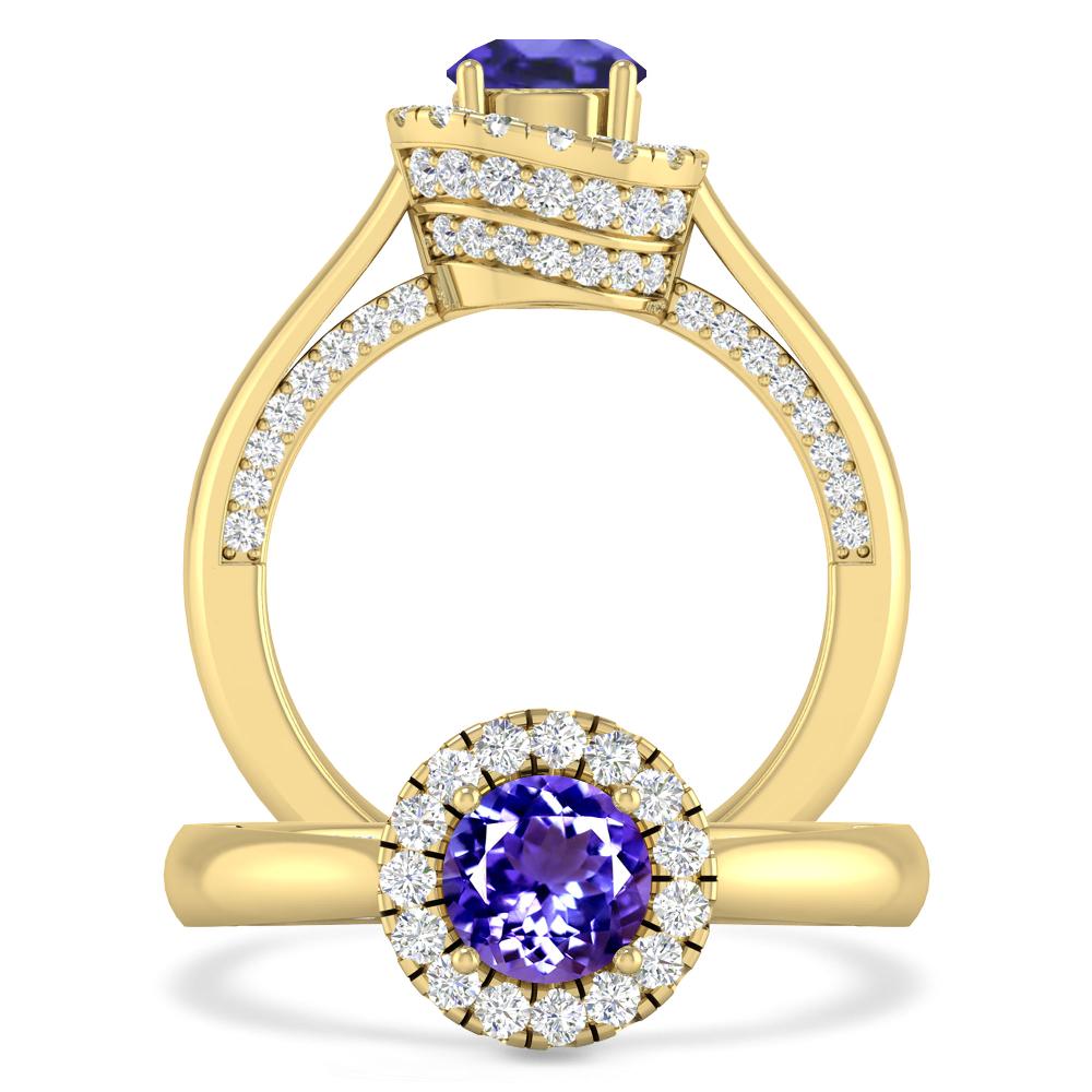 Yellow Gold - Tanzanite