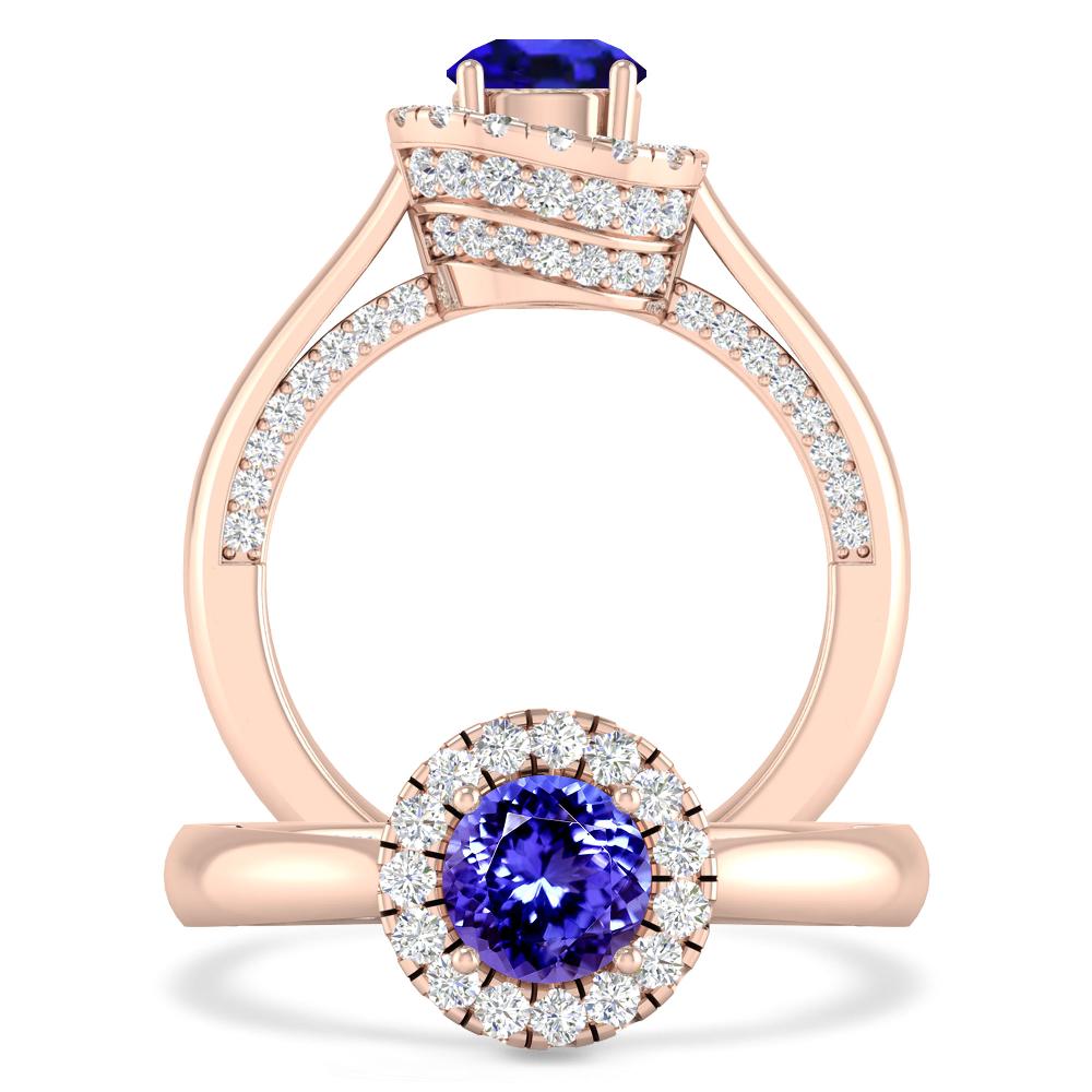 Rose Gold - Tanzanite