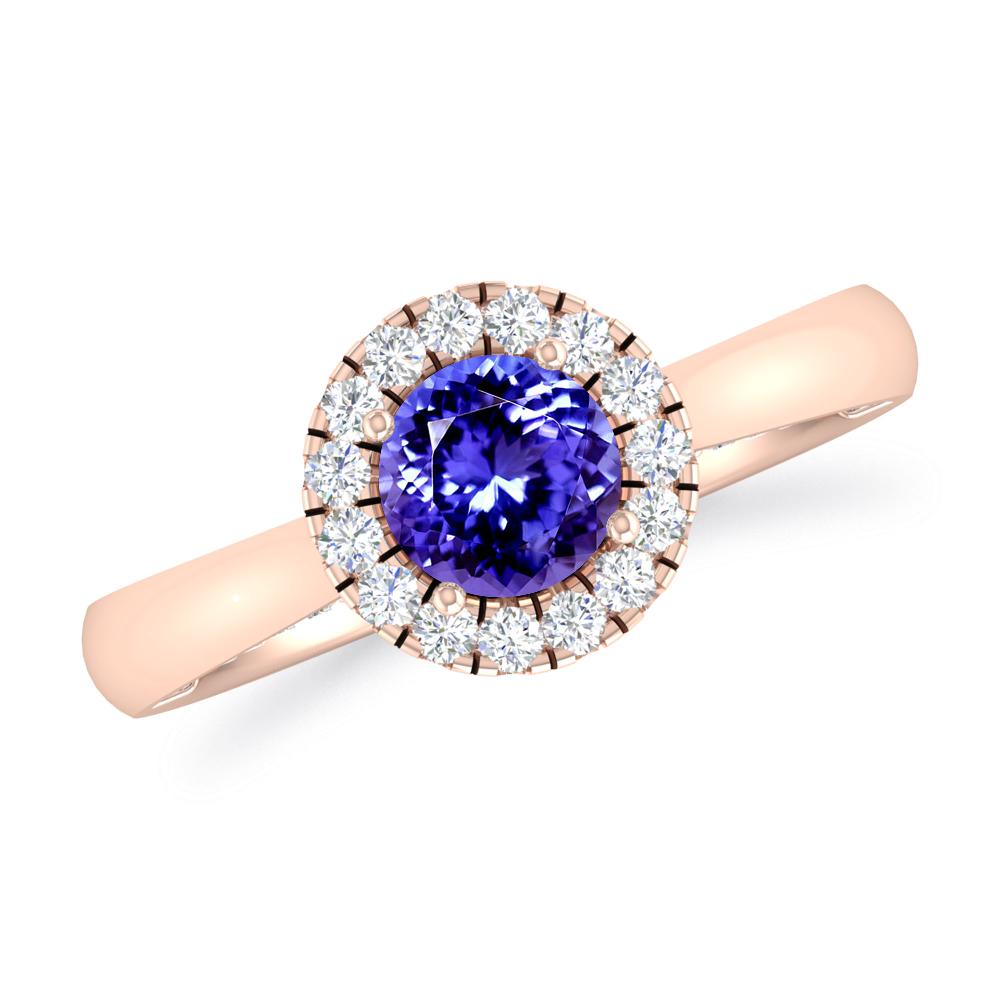 Rose Gold - Tanzanite