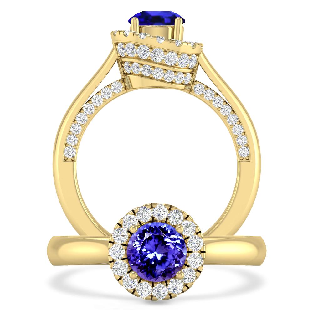 Yellow Gold - Tanzanite