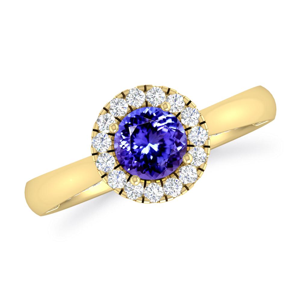 Yellow Gold - Tanzanite