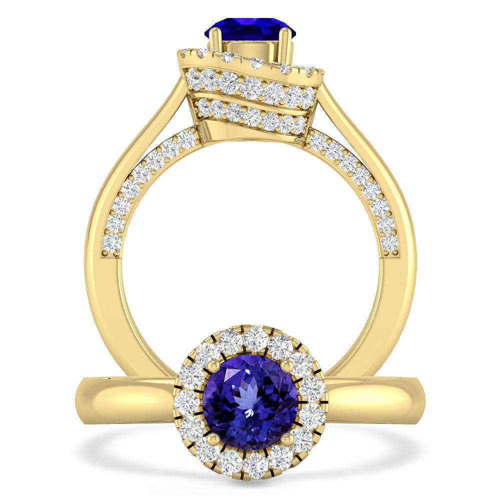 Yellow Gold - Tanzanite