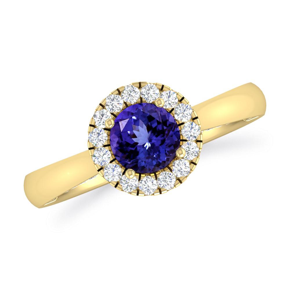 Yellow Gold - Tanzanite