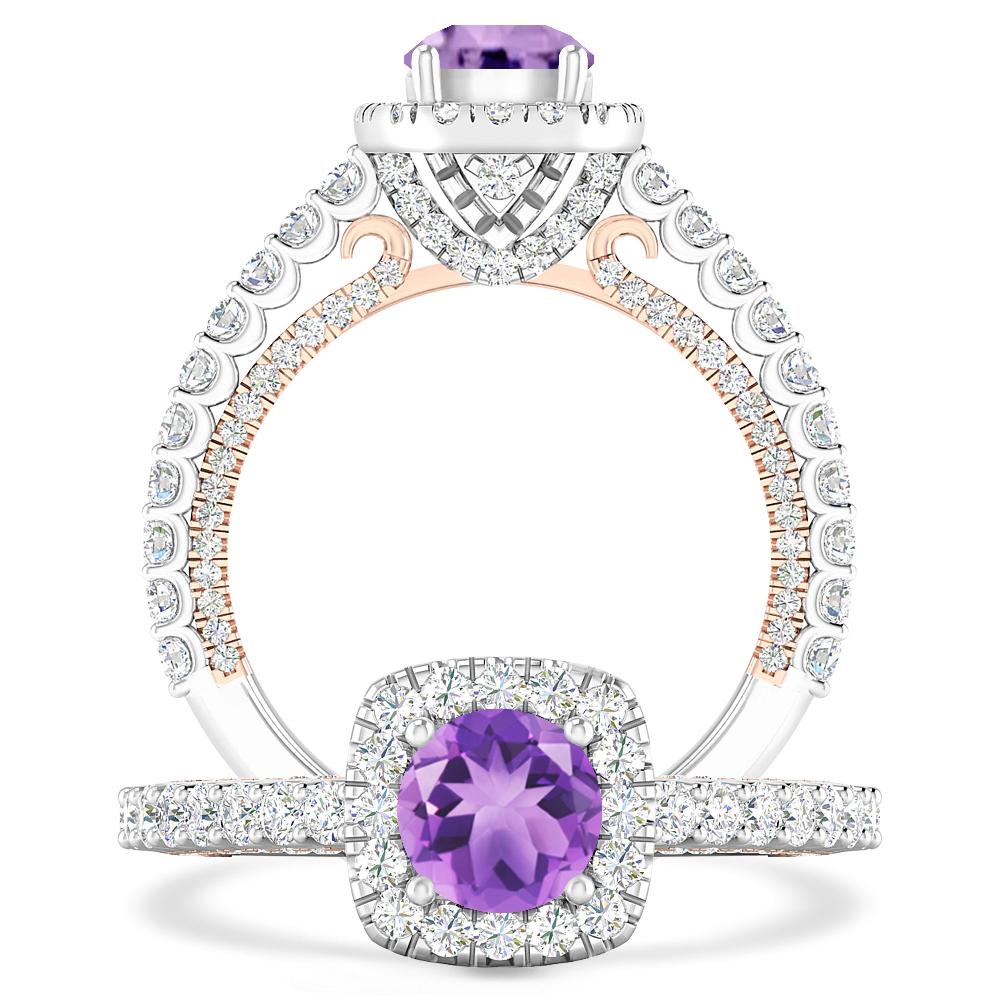 White Gold - Amethyst