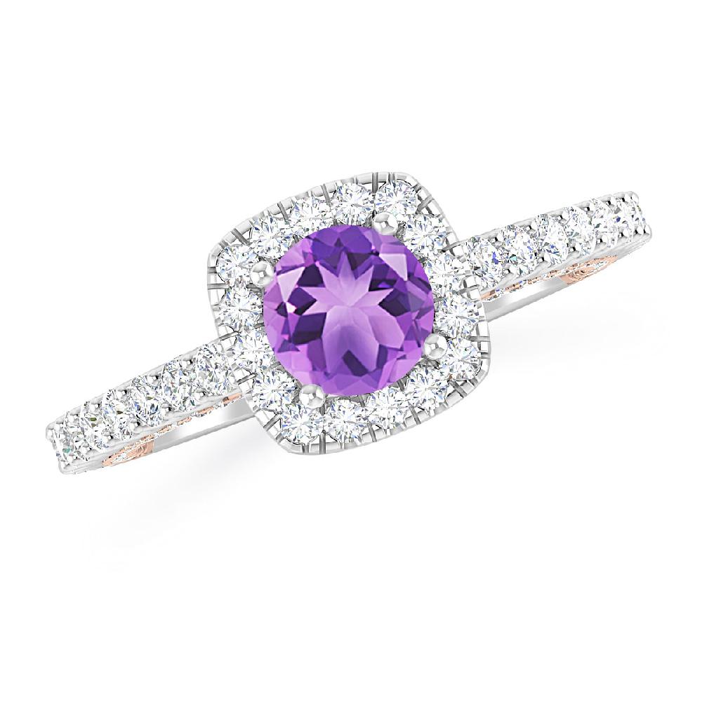 White Gold - Amethyst