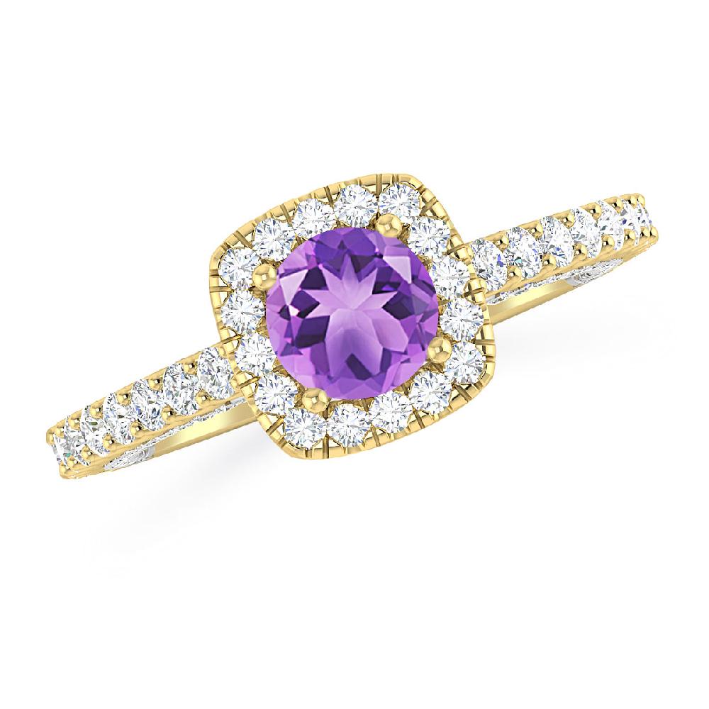 Yellow Gold - Amethyst