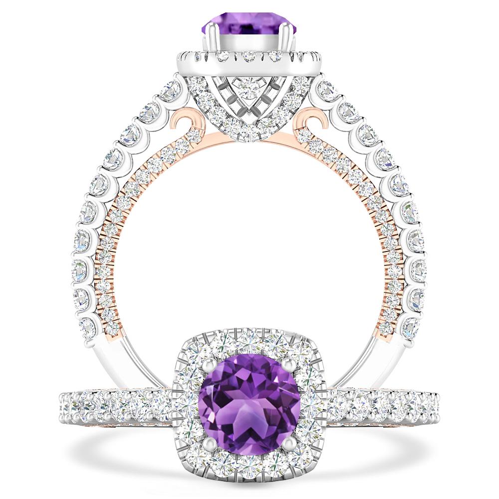 White Gold - Amethyst