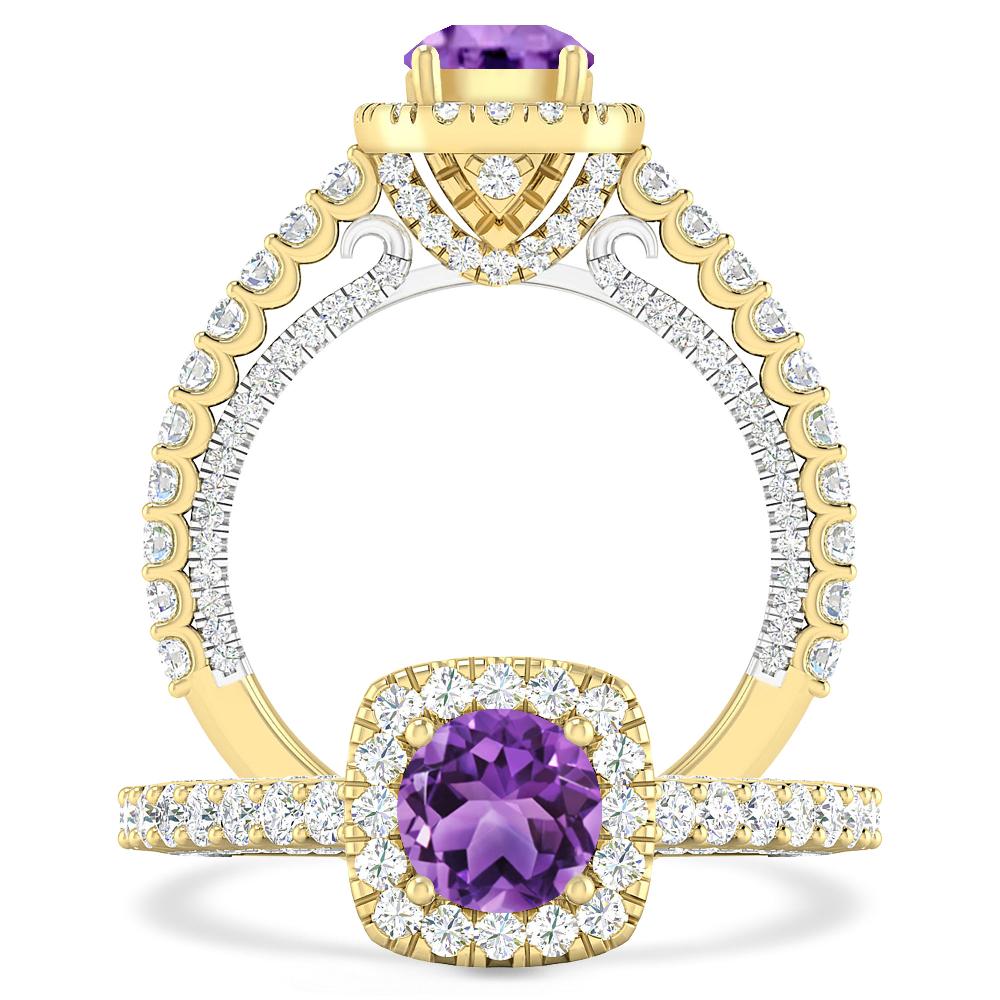 Yellow Gold - Amethyst