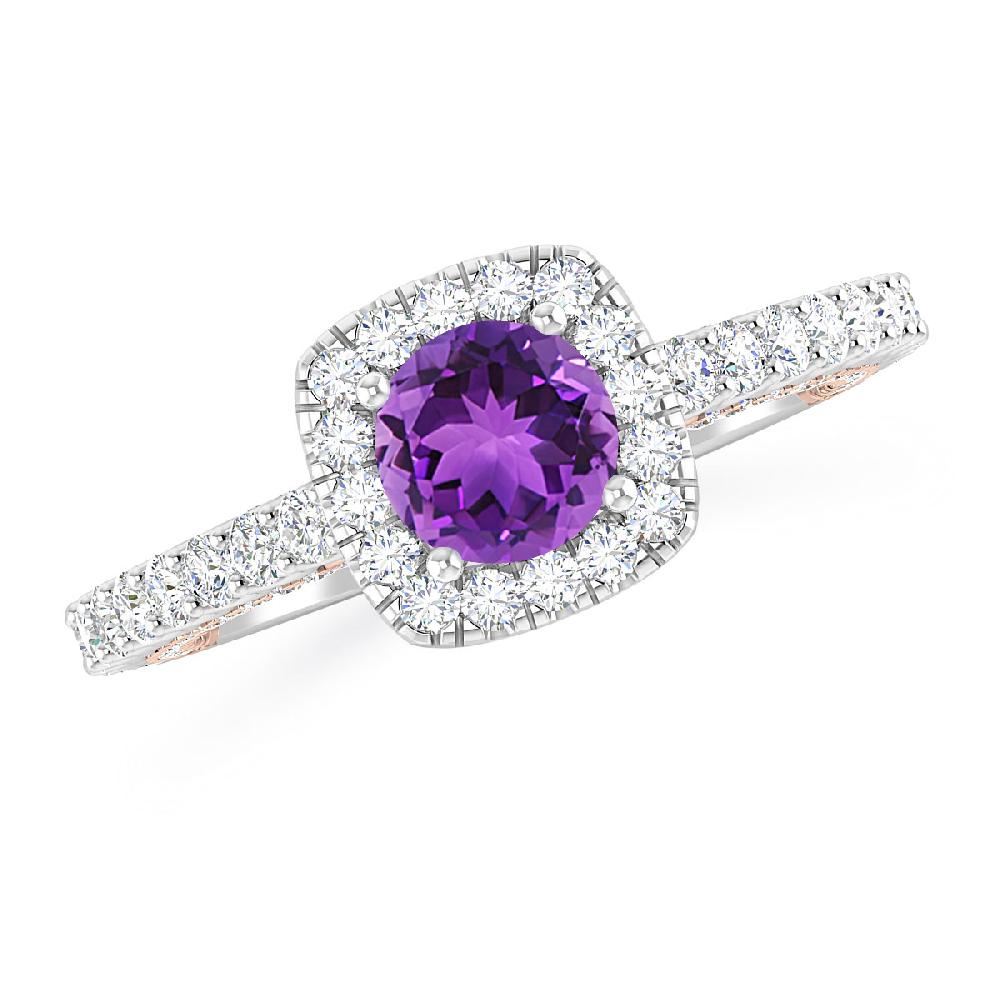 White Gold - Amethyst