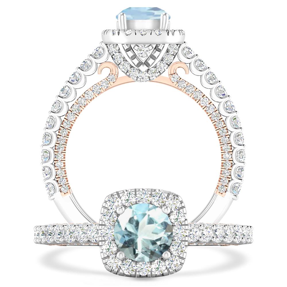 White Gold - Aquamarine