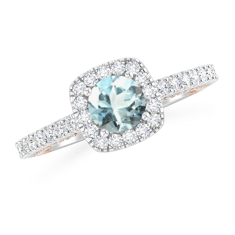 White Gold - Aquamarine