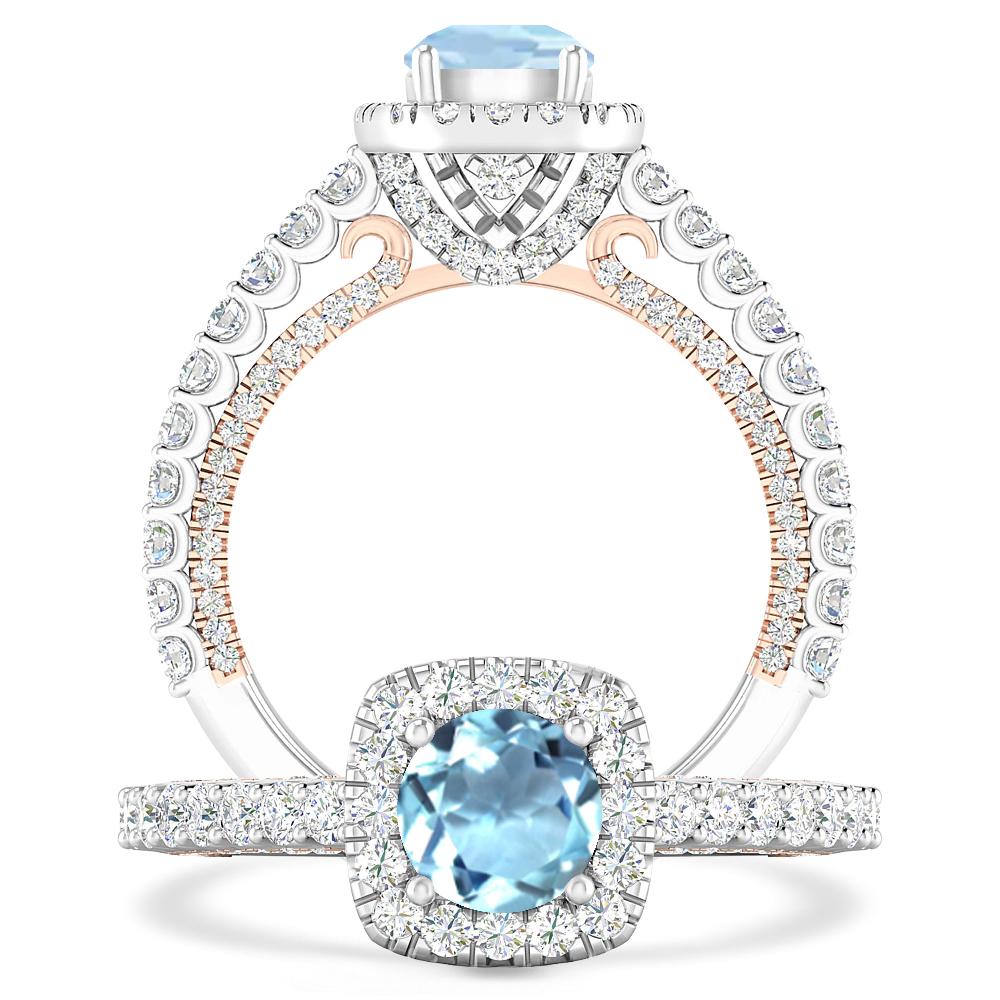 White Gold - Aquamarine