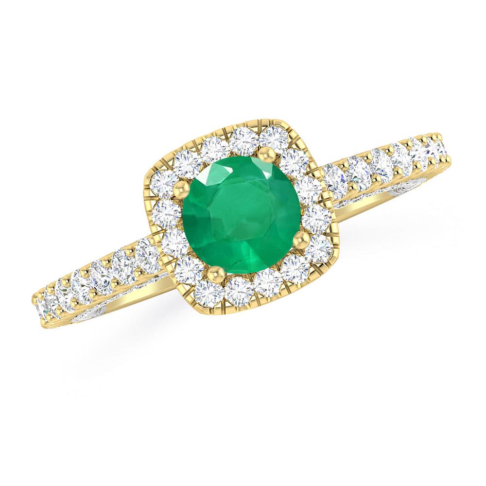 Yellow Gold - Emerald