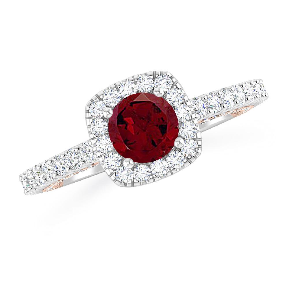 White Gold - Garnet