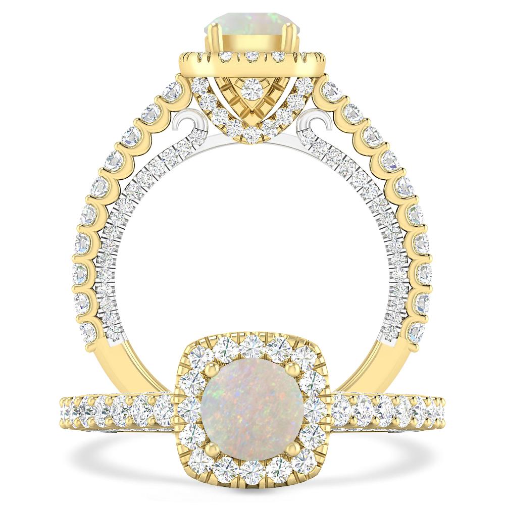 Yellow Gold - Opal