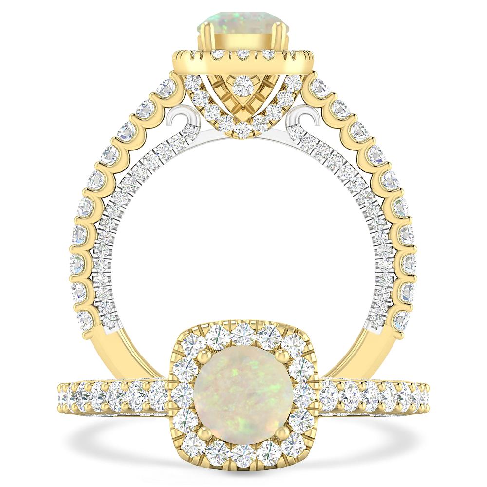 Yellow Gold - Opal