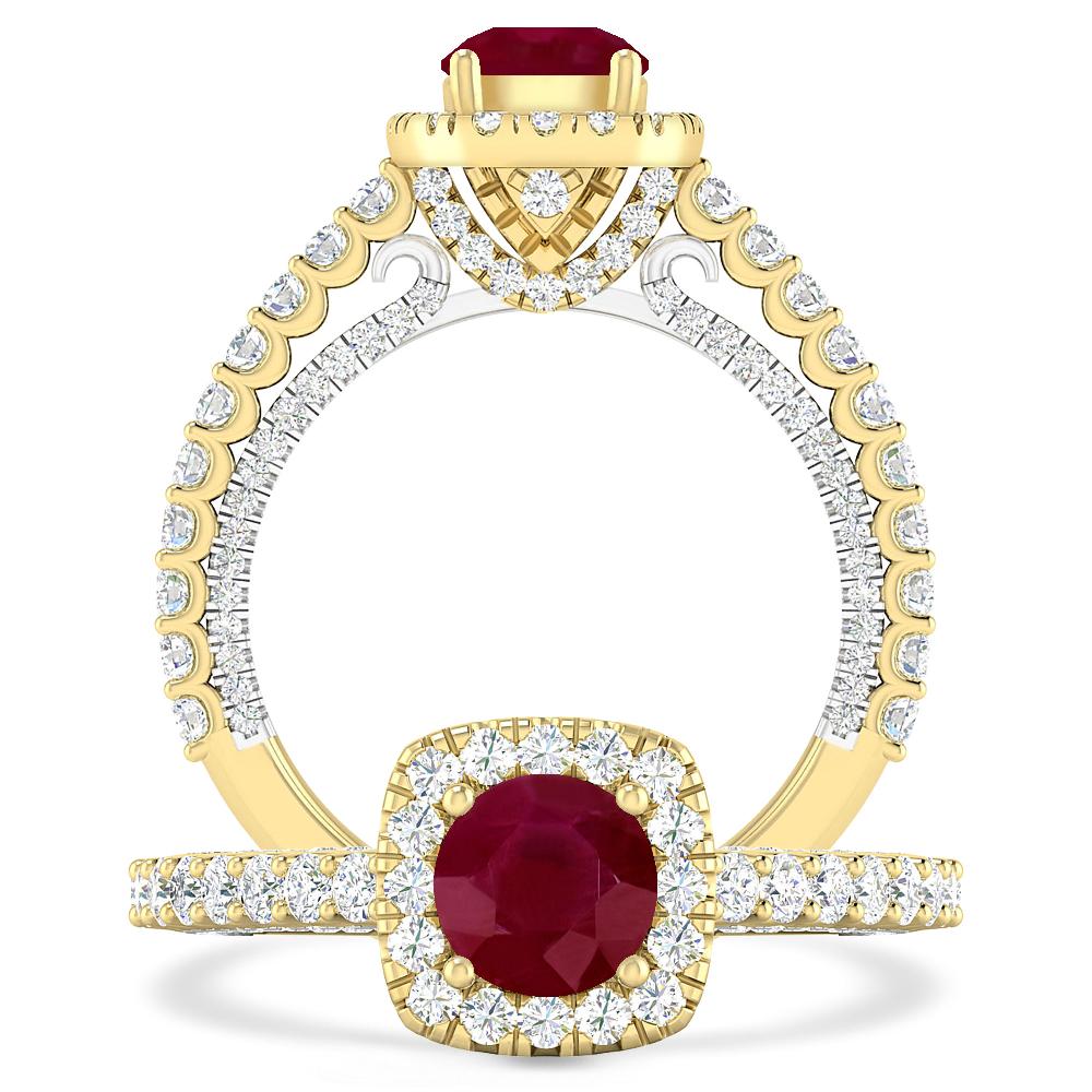 Yellow Gold - Ruby