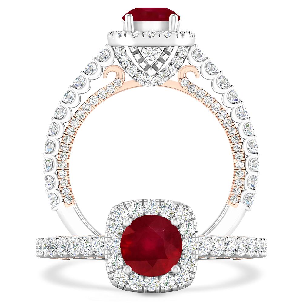 White Gold - Ruby