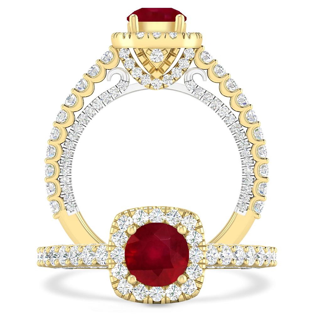 Yellow Gold - Ruby