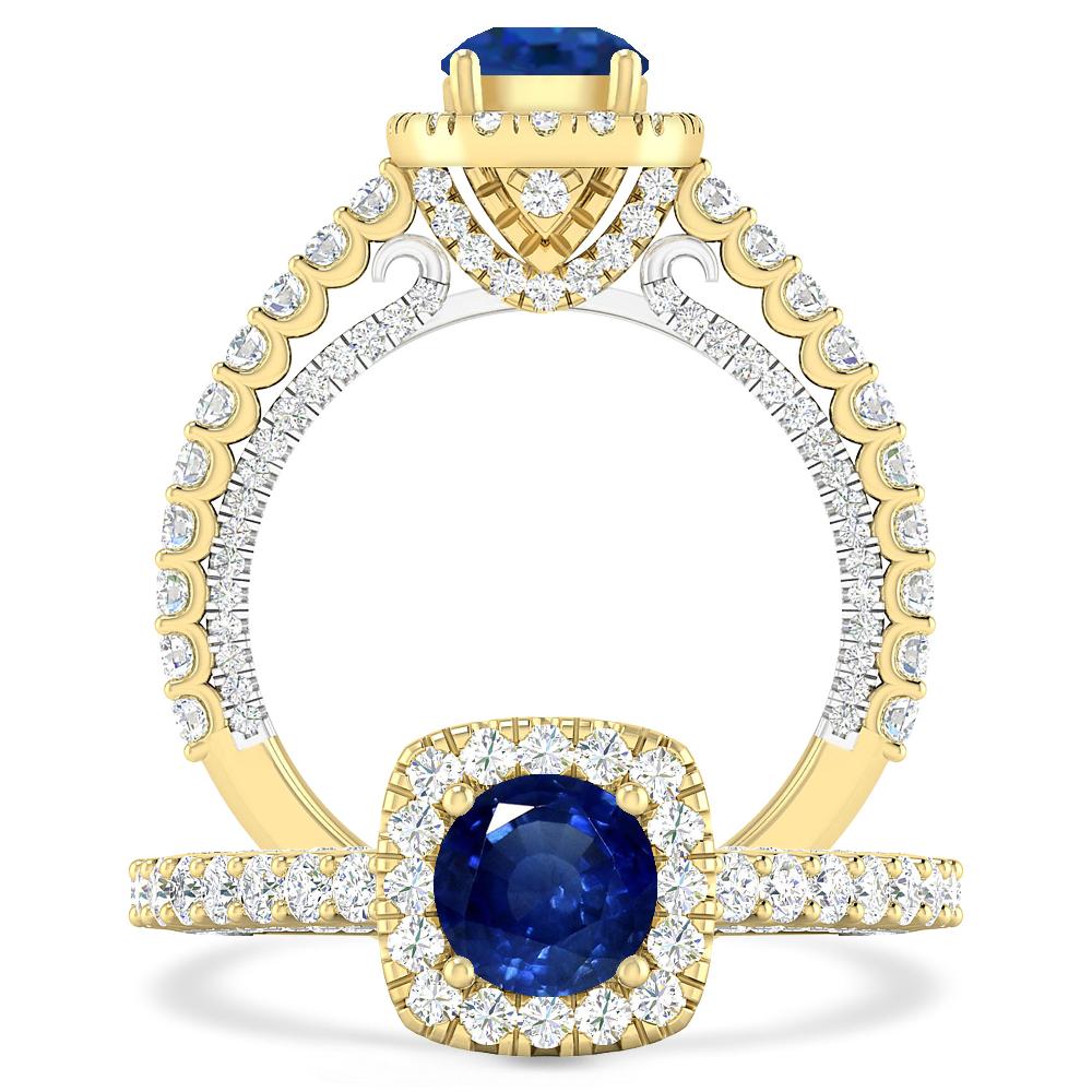 Yellow Gold - Sapphire