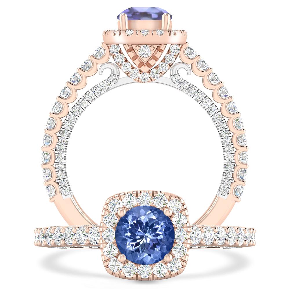 Rose Gold - Tanzanite