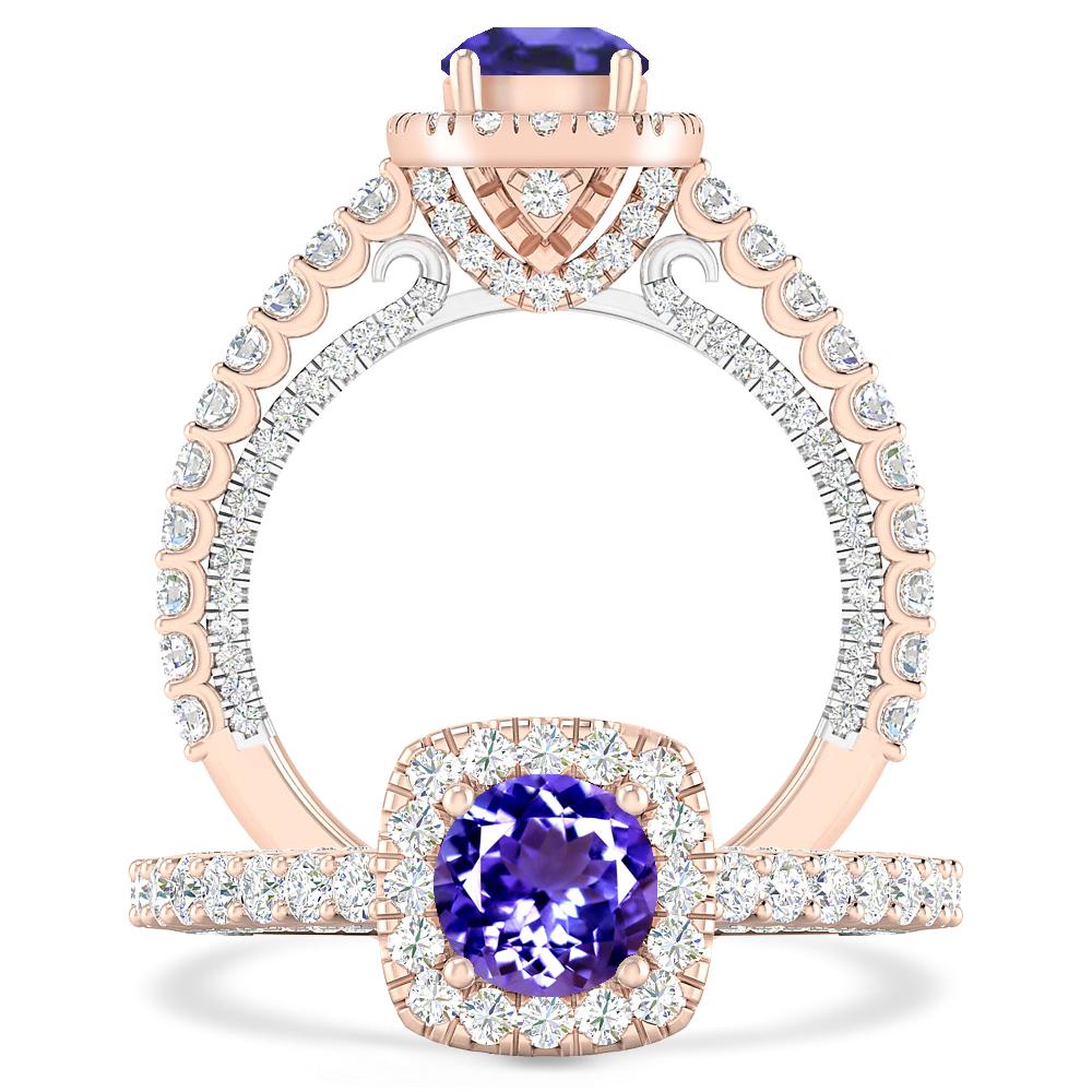 Rose Gold - Tanzanite