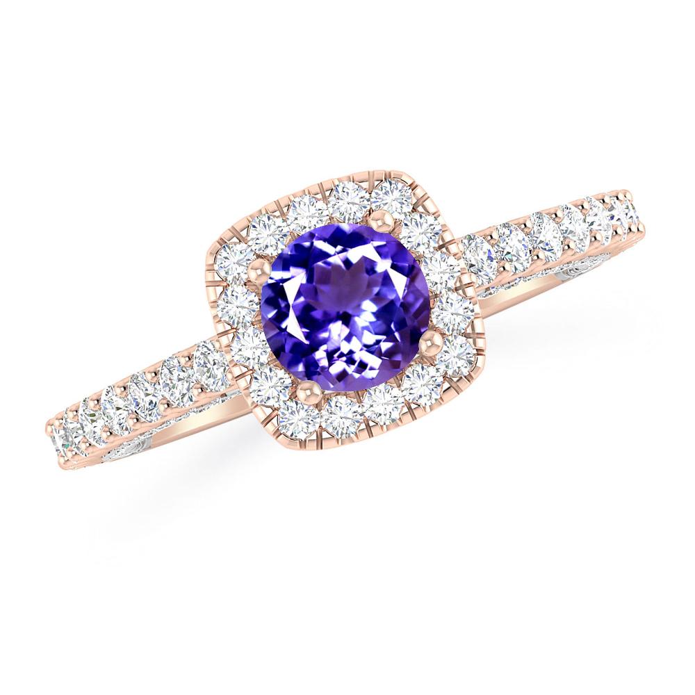 Rose Gold - Tanzanite