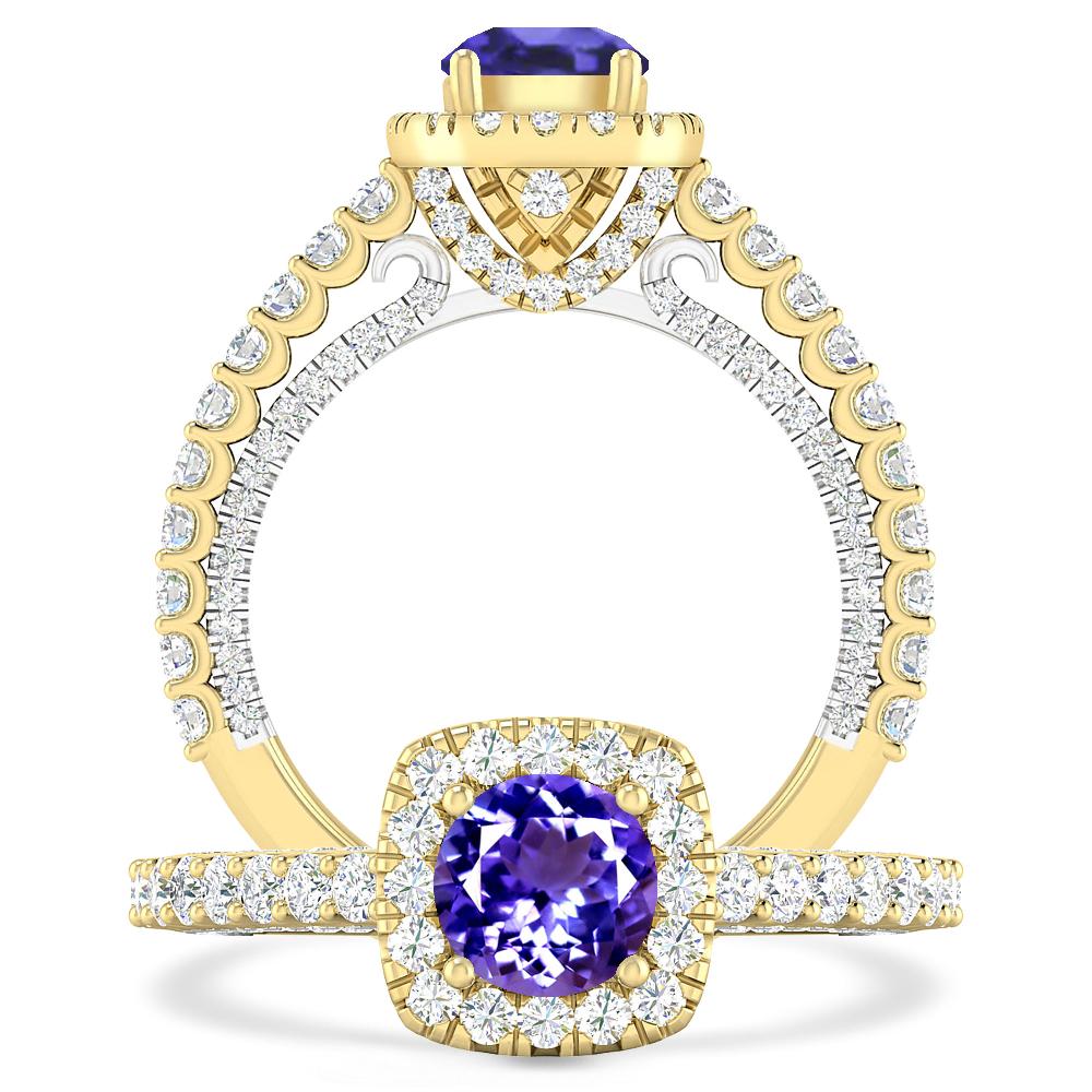 Yellow Gold - Tanzanite