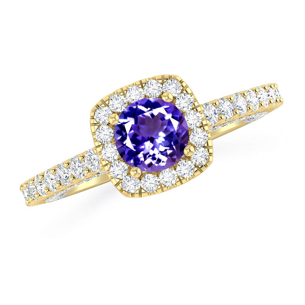 Yellow Gold - Tanzanite