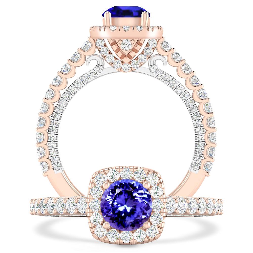 Rose Gold - Tanzanite