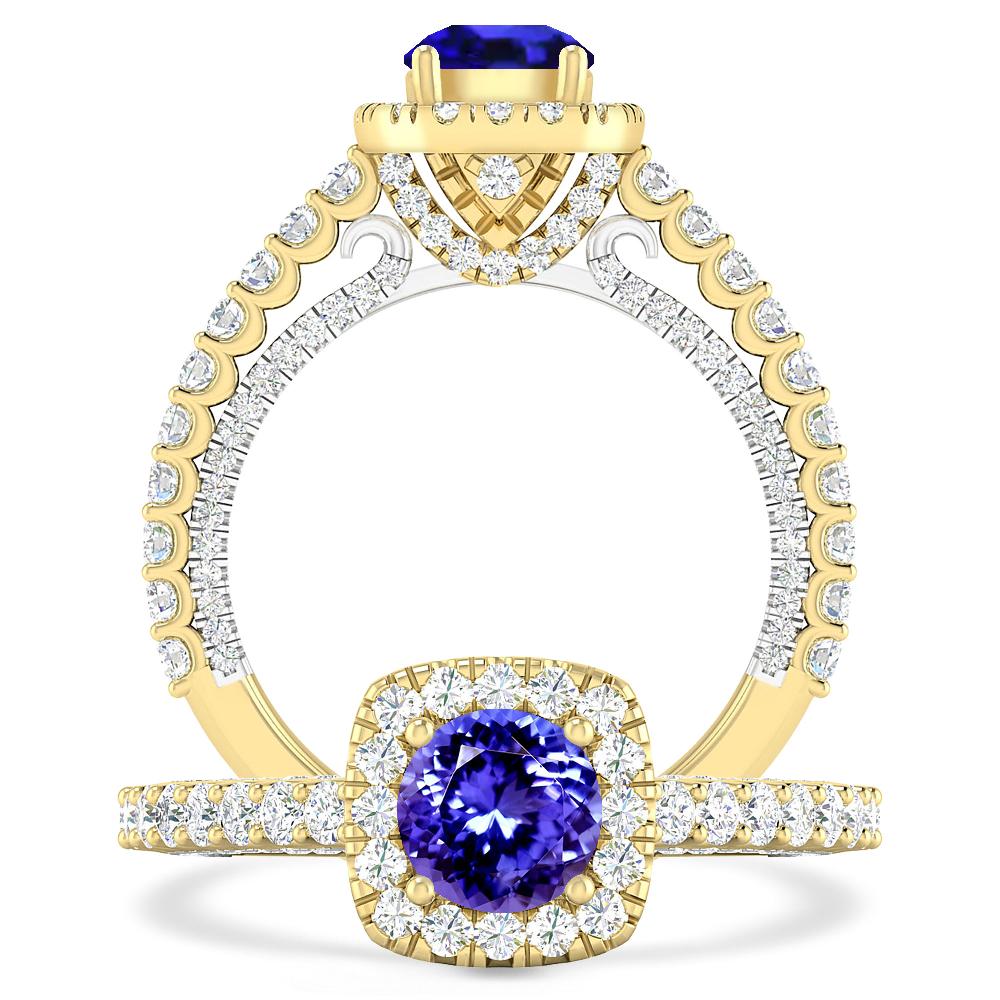 Yellow Gold - Tanzanite