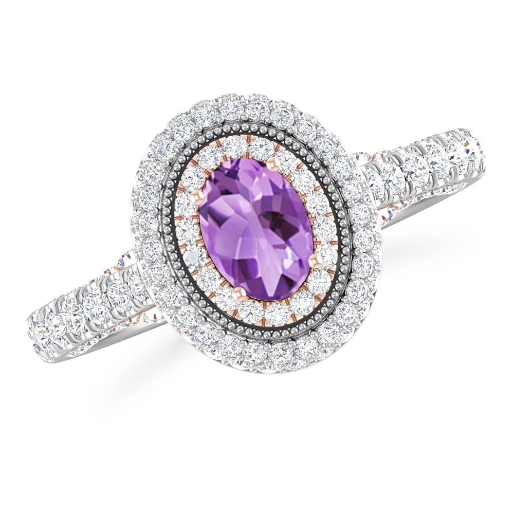 White Gold - Amethyst