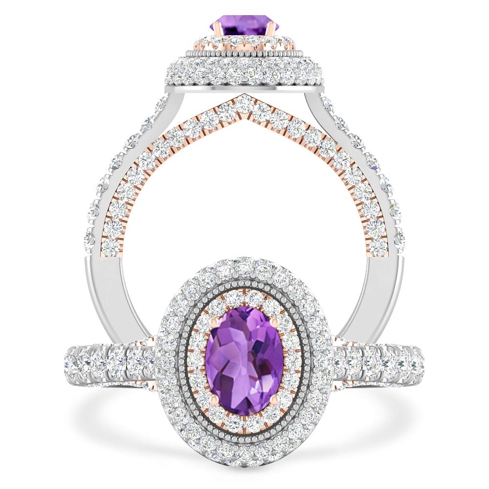 White Gold - Amethyst