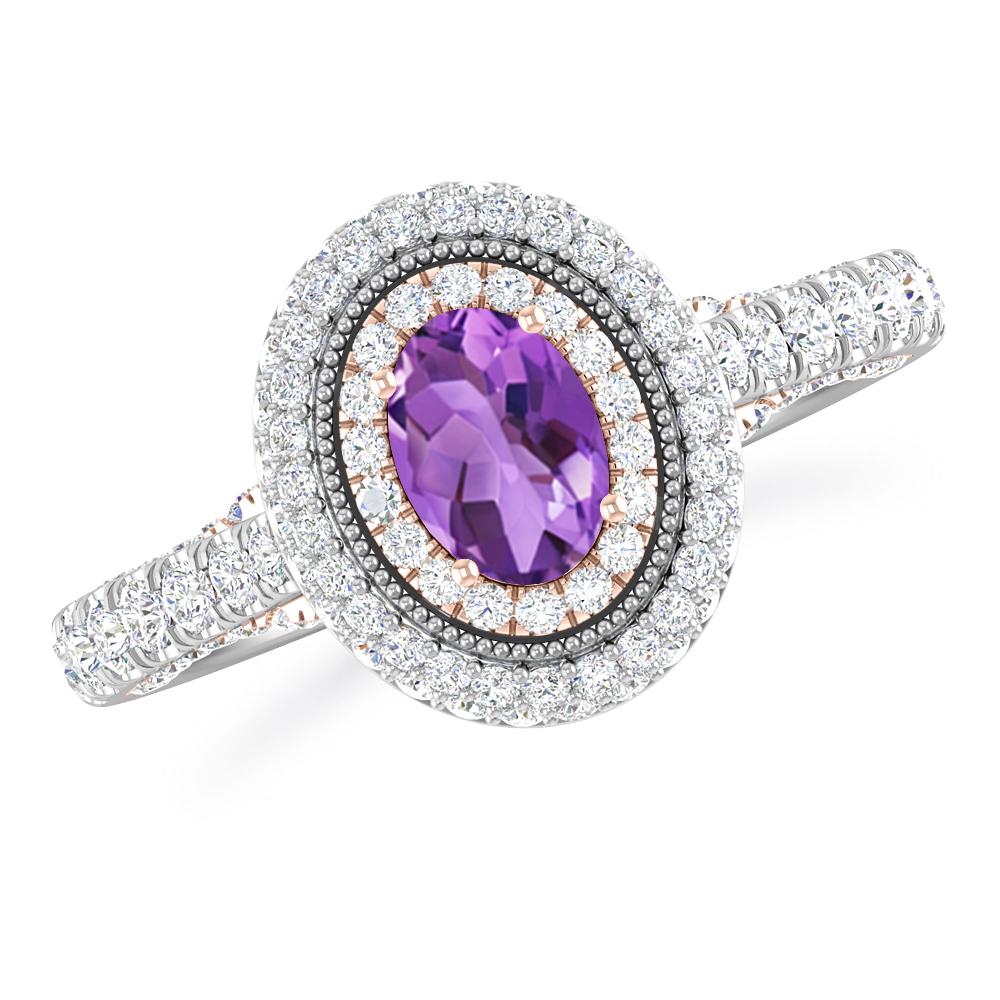 White Gold - Amethyst