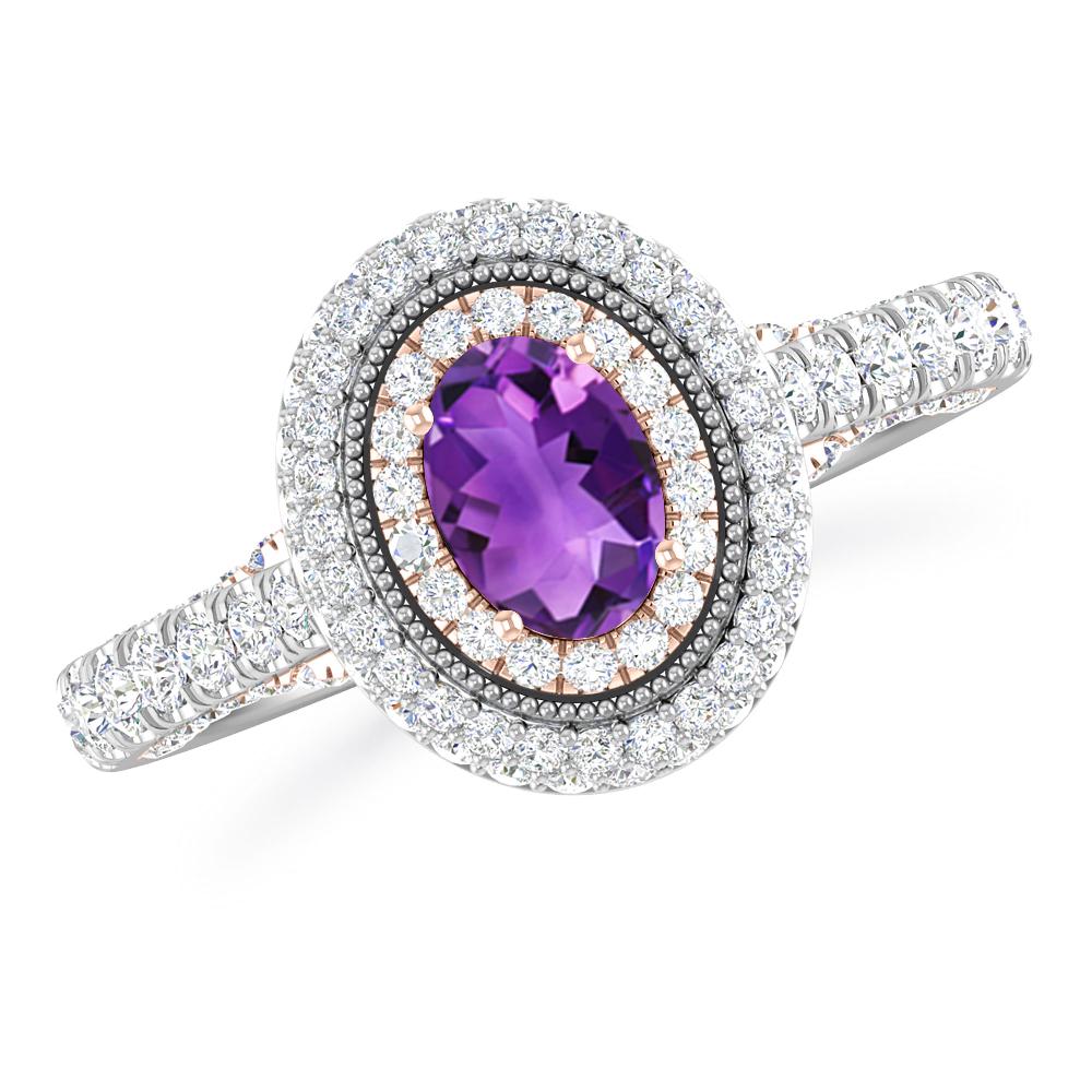 White Gold - Amethyst