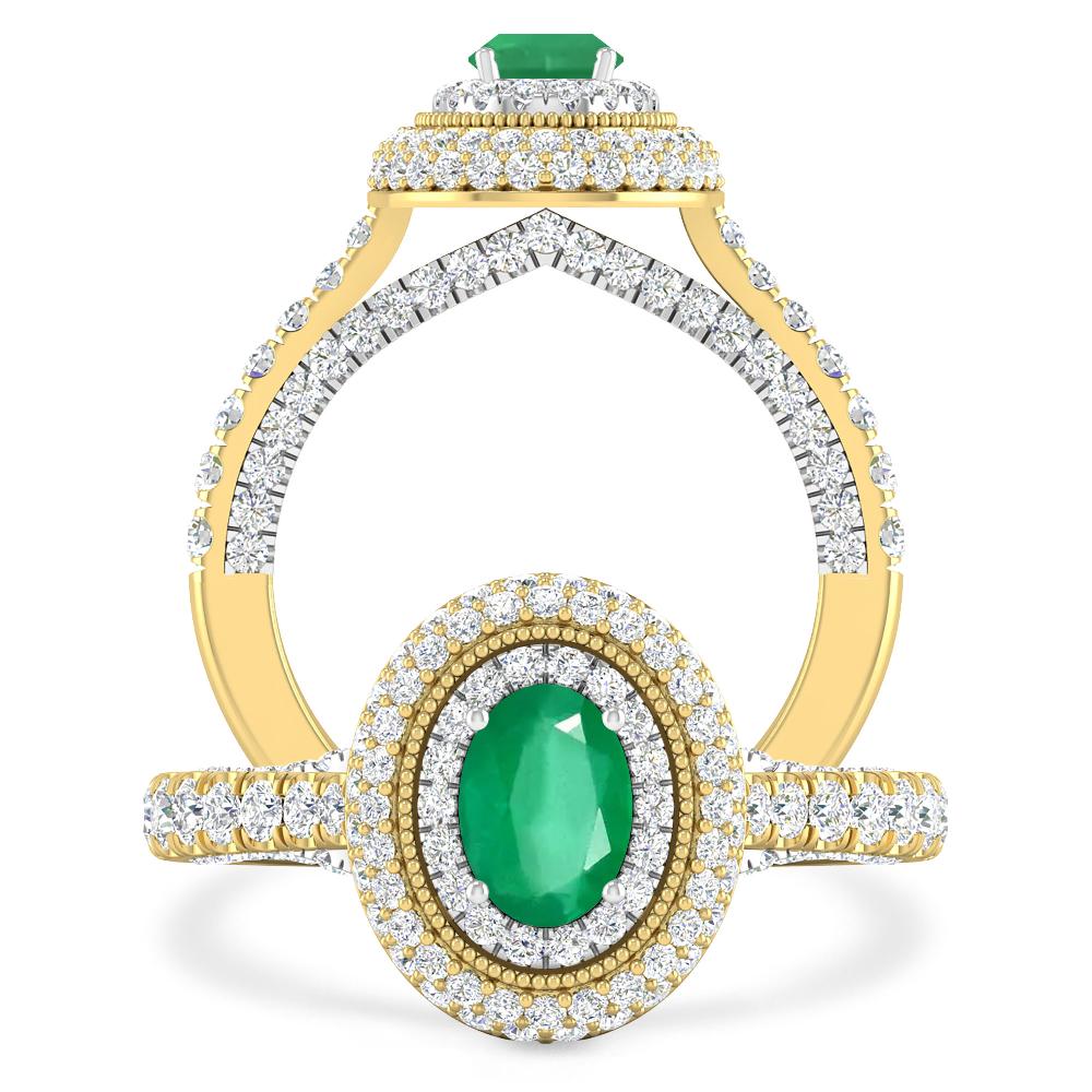 Yellow Gold - Emerald