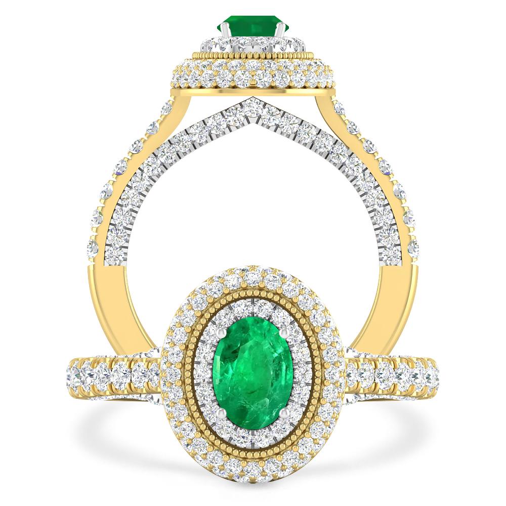 Yellow Gold - Emerald