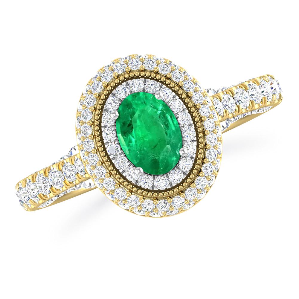 Yellow Gold - Emerald