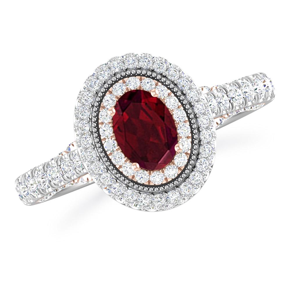 White Gold - Garnet